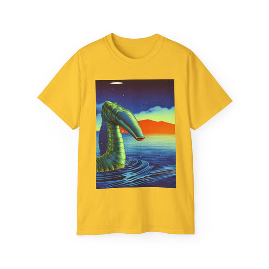 'Retro Sci-Fi Nessie' Unisex Ultra Cotton T-shirt