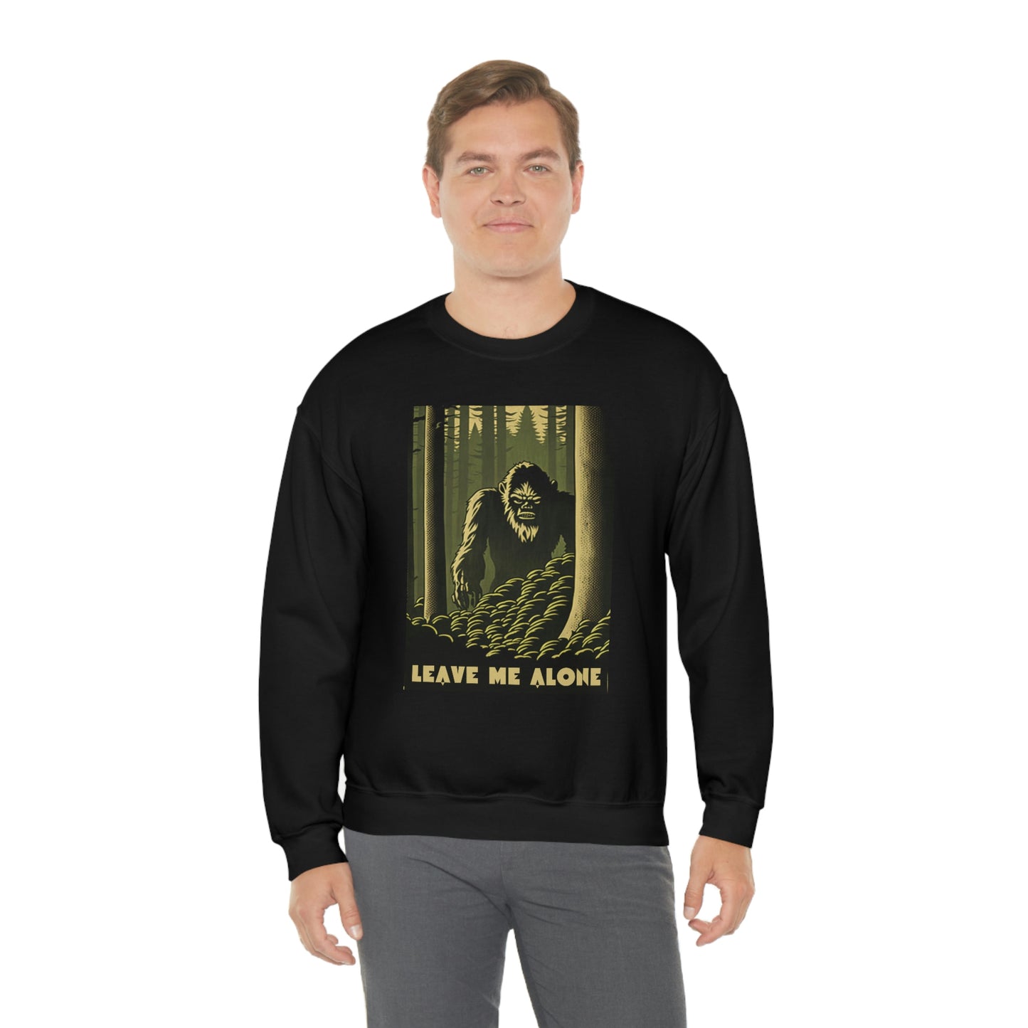 "Leave Me Alone" Sasquatch Crewneck Sweatshirt