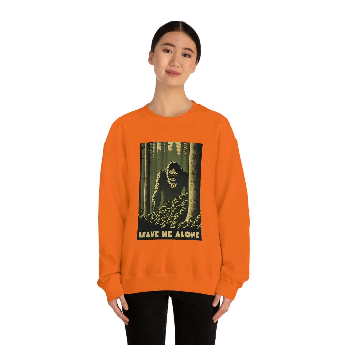 "Leave Me Alone" Sasquatch Crewneck Sweatshirt