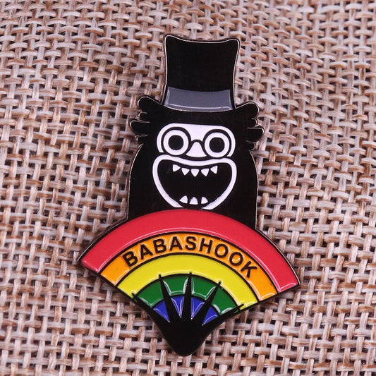 Babashook Rainbow 1.4" Enamel Pin