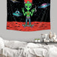 Alien Skater On The Moon Tapestry