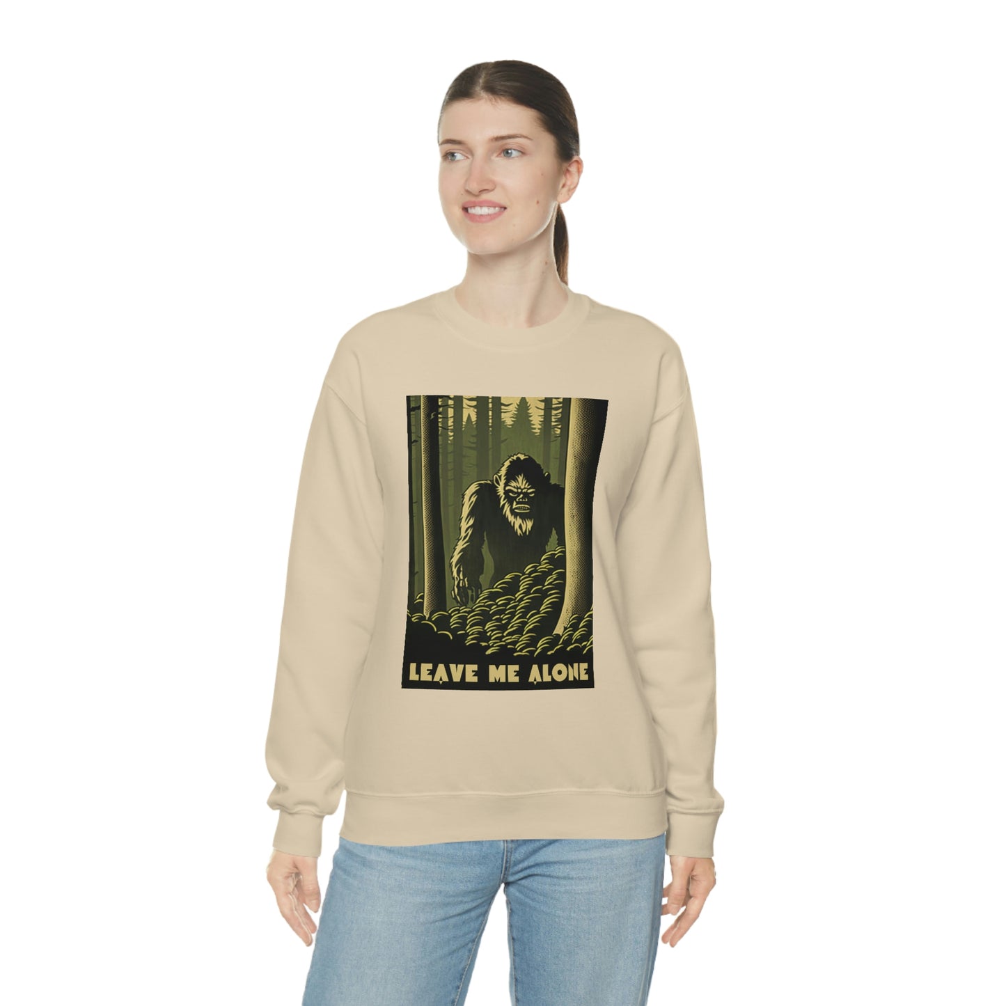 "Leave Me Alone" Sasquatch Crewneck Sweatshirt