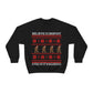 Bigfoot Christmas Sweater Style Sweatshirt