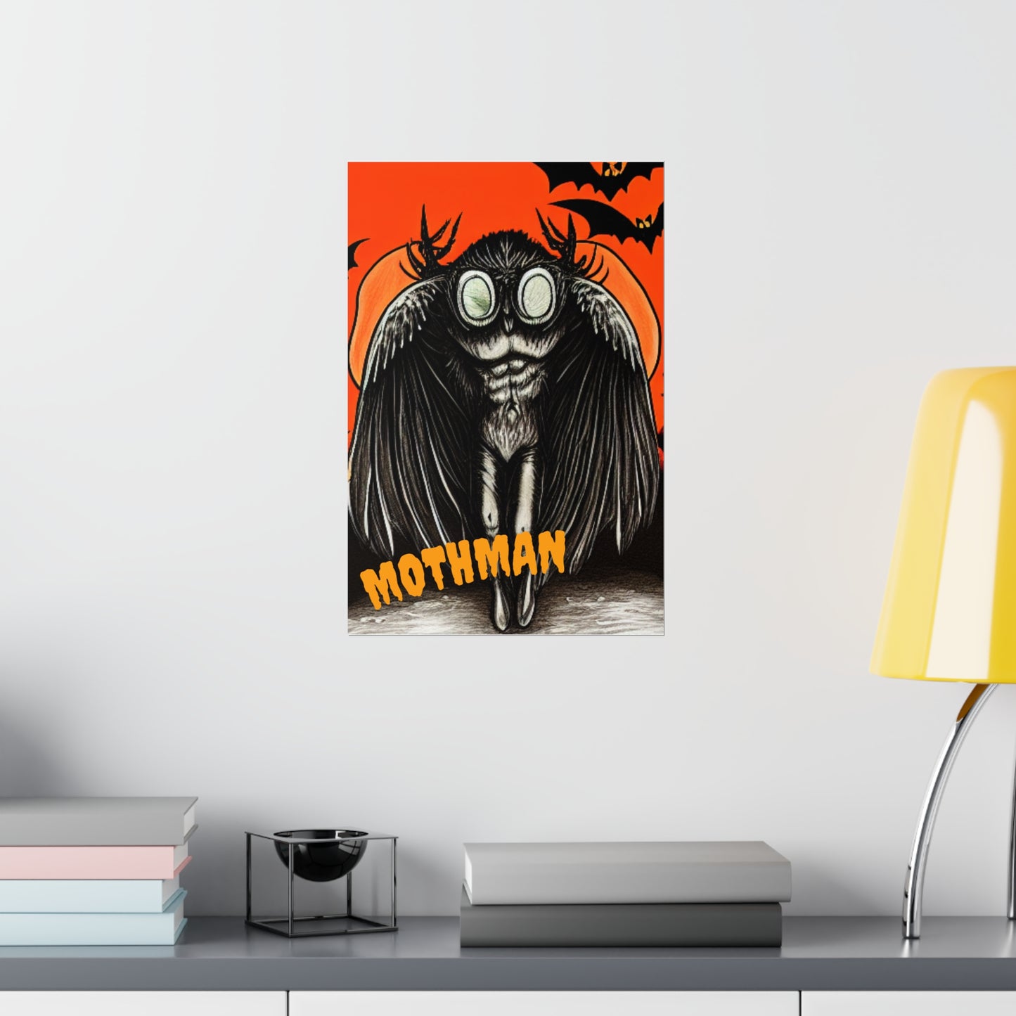 Halloween Mothman Poster
