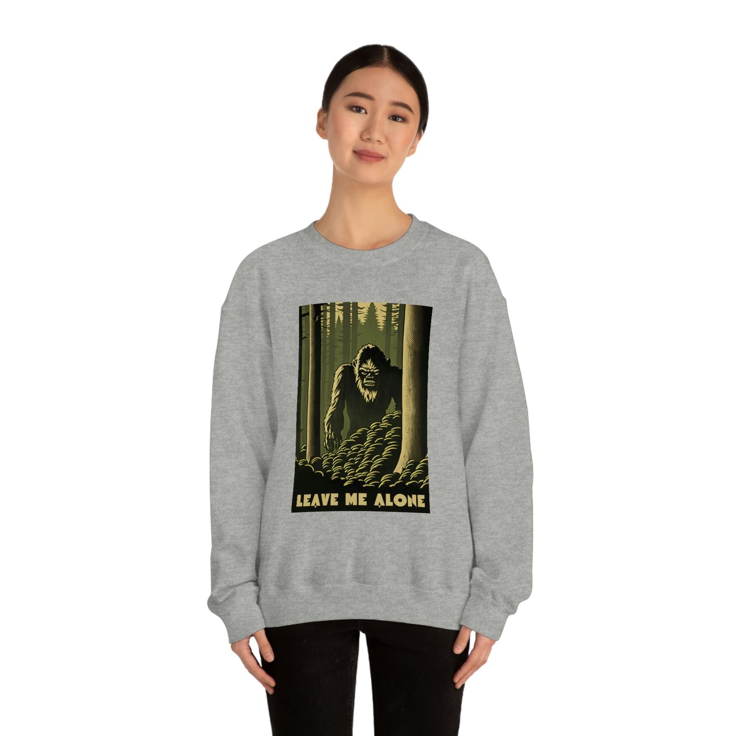 "Leave Me Alone" Sasquatch Crewneck Sweatshirt