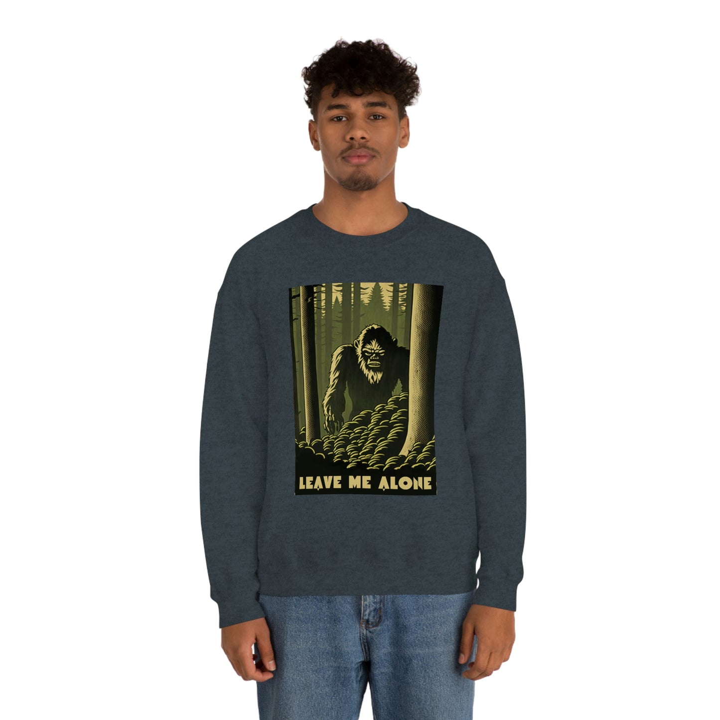 "Leave Me Alone" Sasquatch Crewneck Sweatshirt