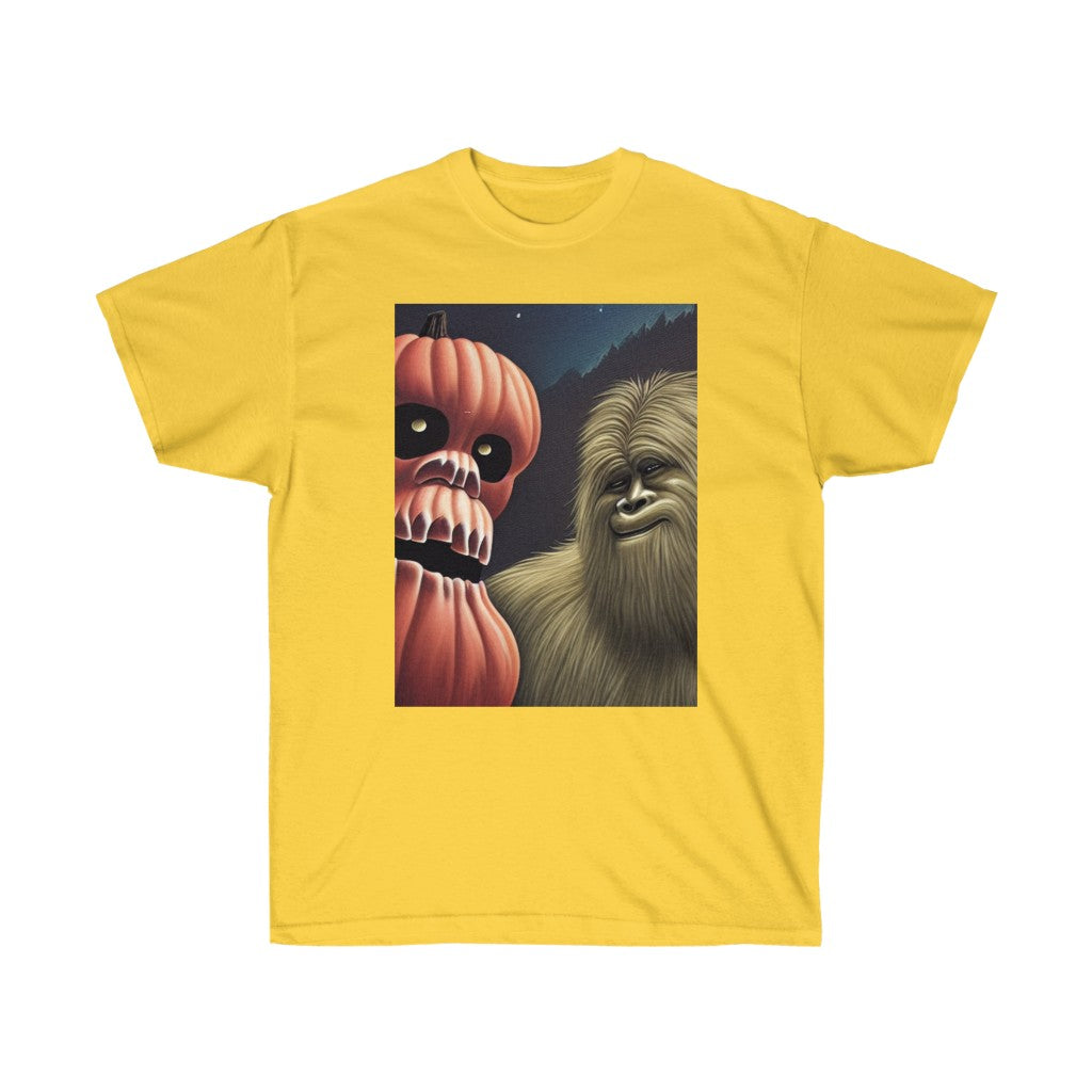 Yeti And Pumpkin King Unisex Ultra Cotton Tee