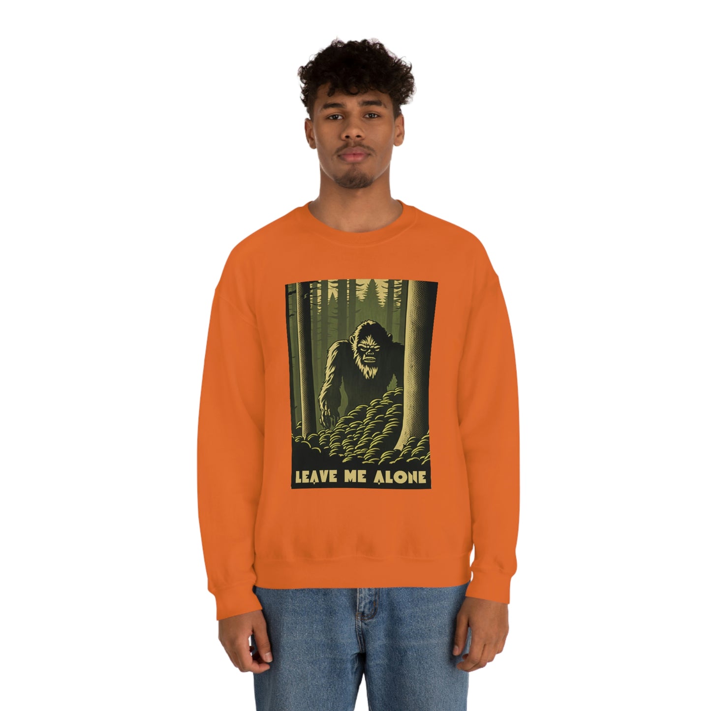 "Leave Me Alone" Sasquatch Crewneck Sweatshirt