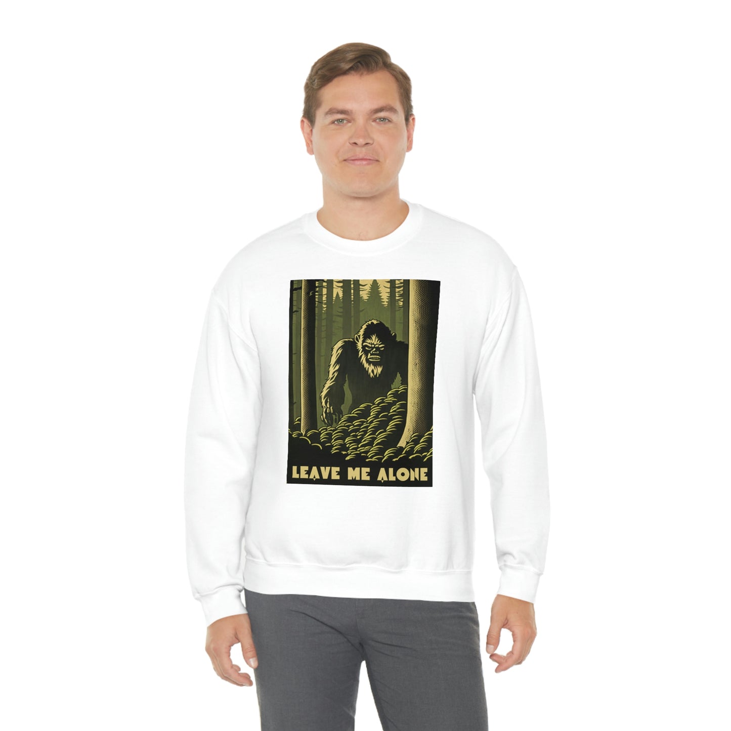 "Leave Me Alone" Sasquatch Crewneck Sweatshirt