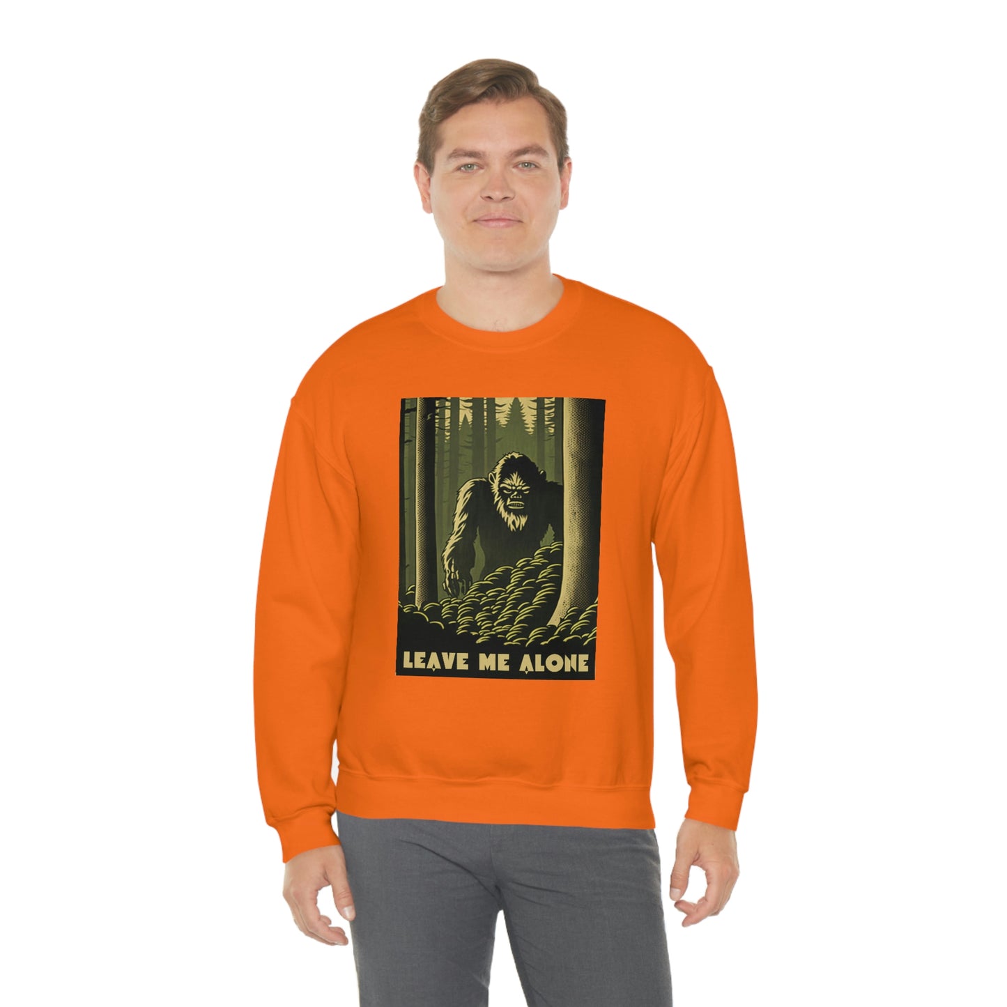 "Leave Me Alone" Sasquatch Crewneck Sweatshirt