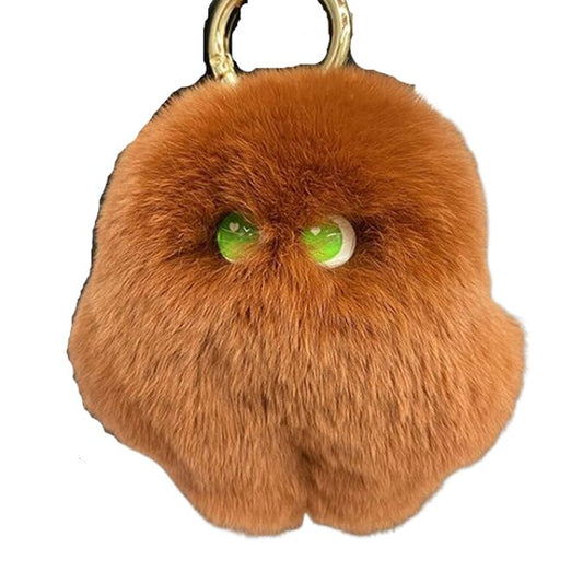 Fluffy Fur Bigfoot Keychain