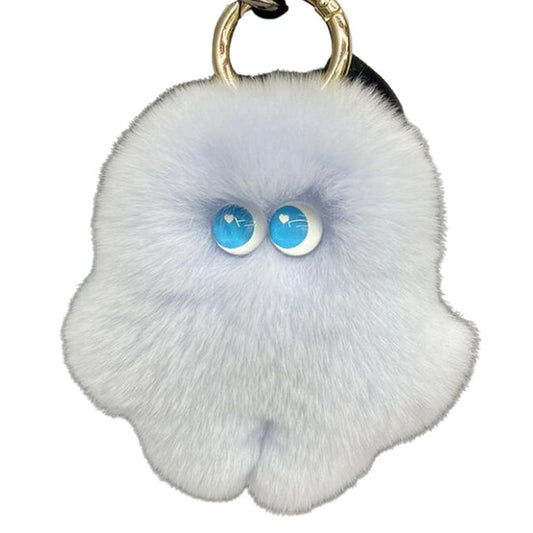Fluffy Fur Yeti Keychain