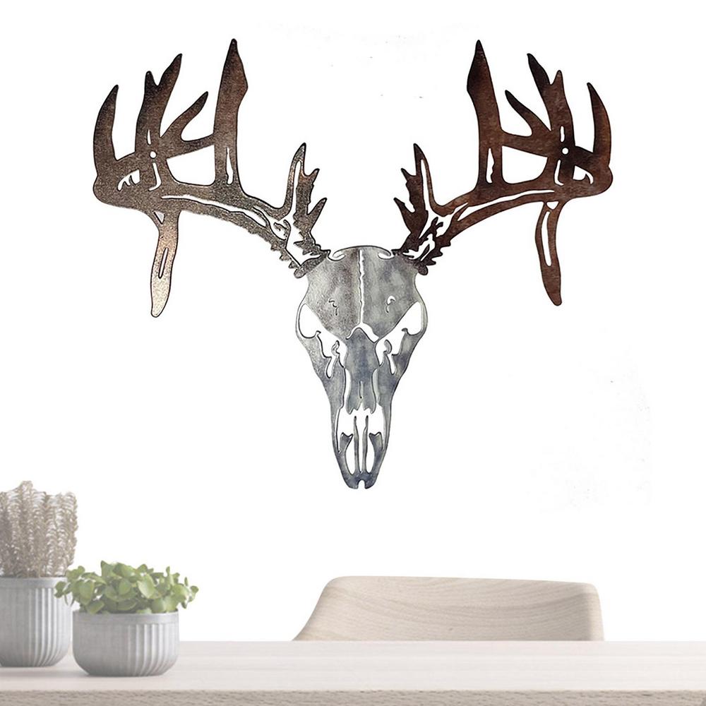 Wendigo Skull Metal Wall Mount