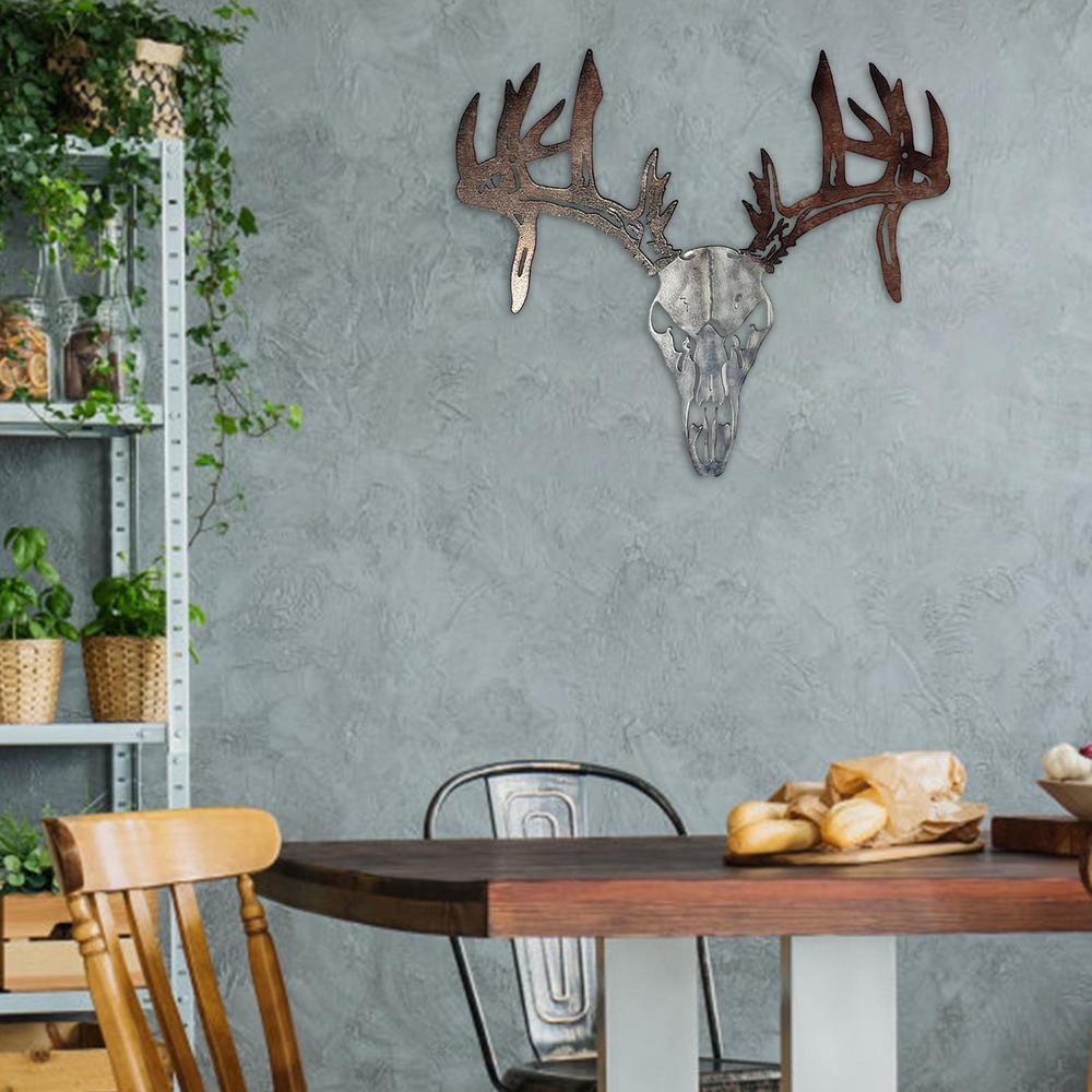 Wendigo Skull Metal Wall Mount