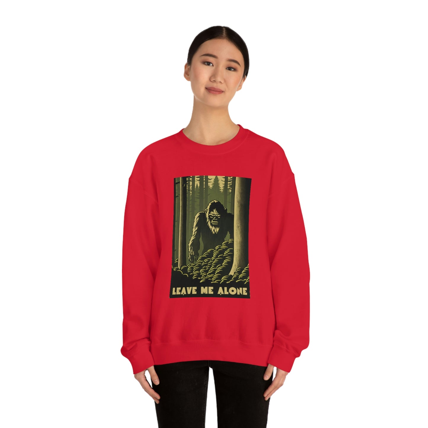 "Leave Me Alone" Sasquatch Crewneck Sweatshirt