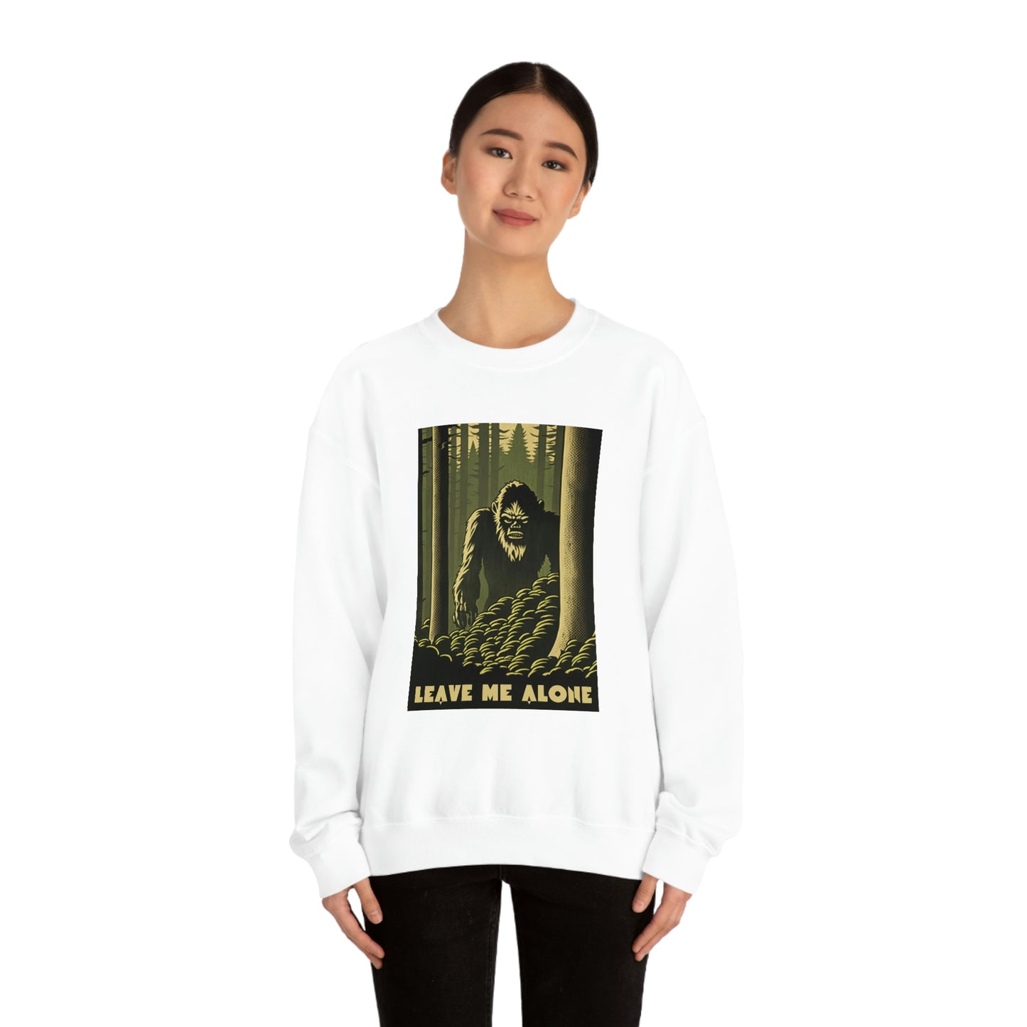 "Leave Me Alone" Sasquatch Crewneck Sweatshirt