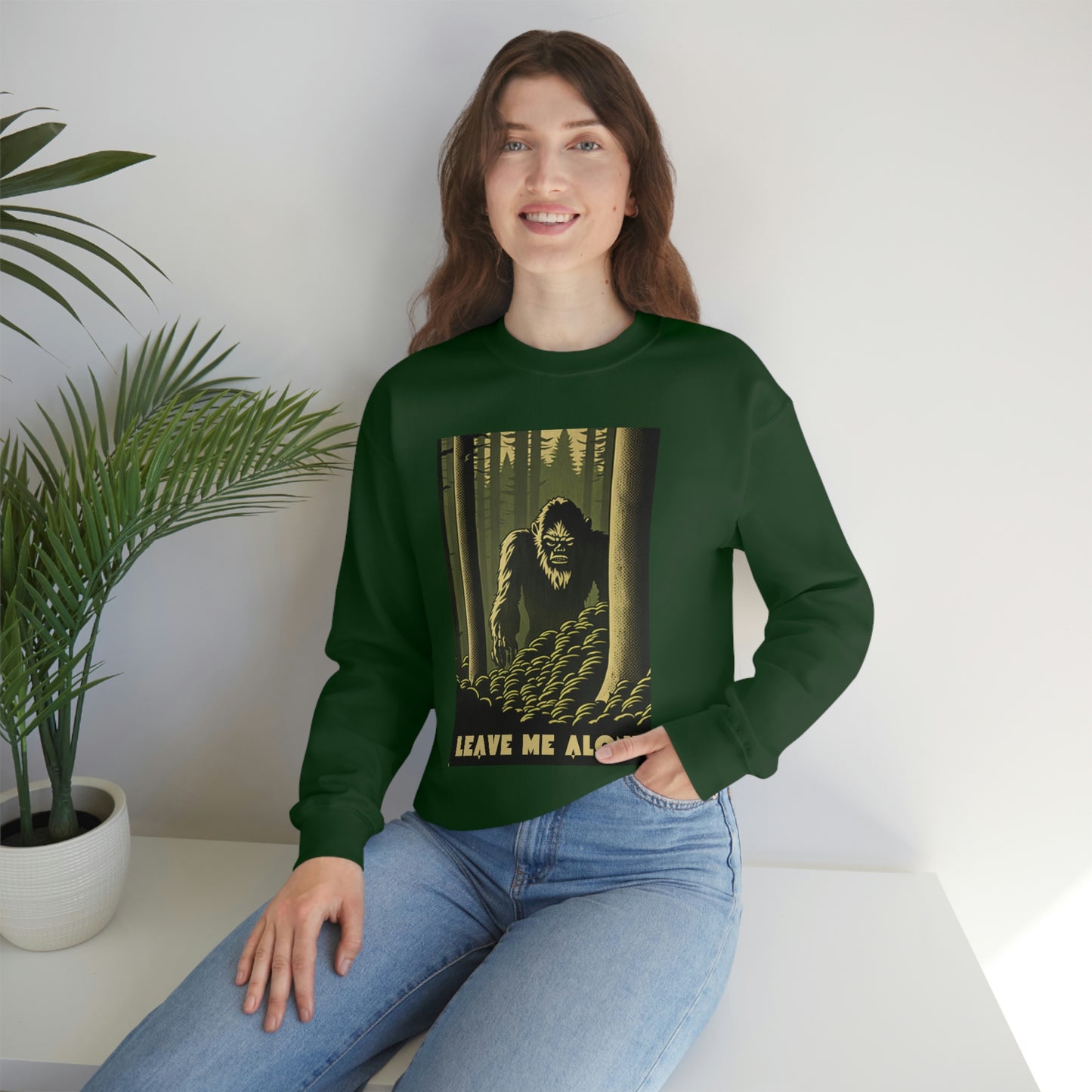 "Leave Me Alone" Sasquatch Crewneck Sweatshirt