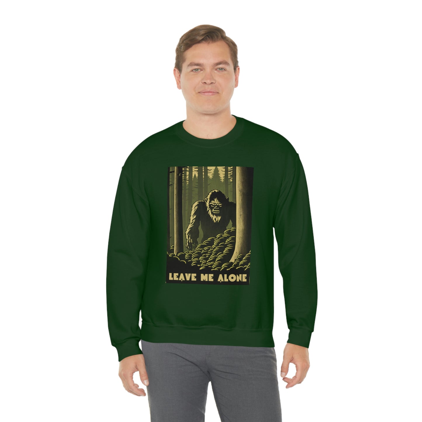 "Leave Me Alone" Sasquatch Crewneck Sweatshirt