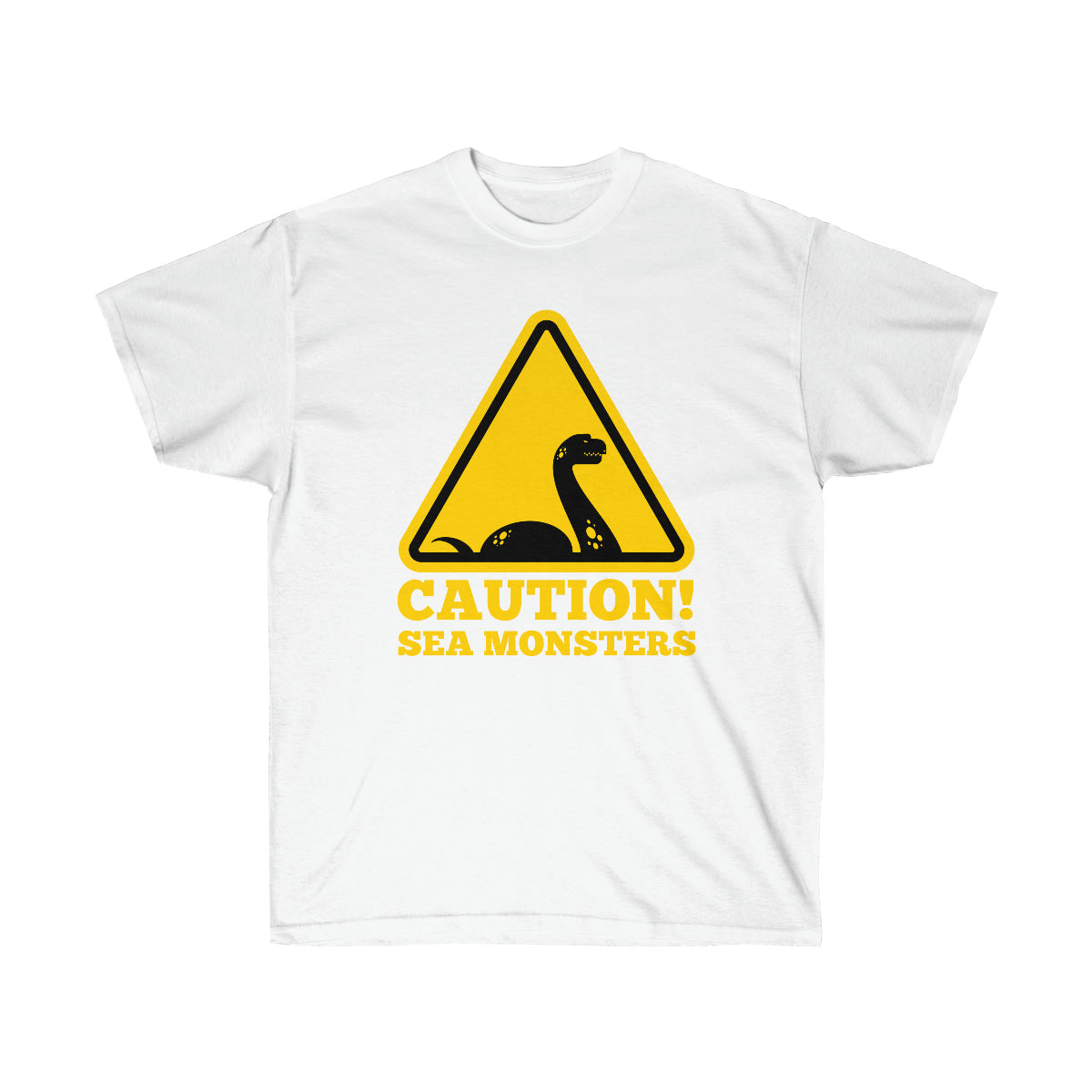 'Caution! Sea Monsters' Ultra Cotton Tee