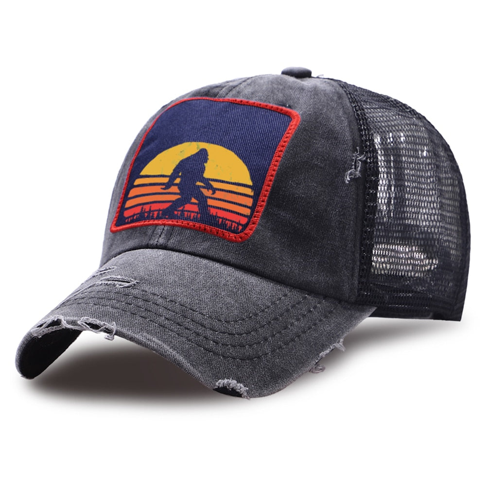 Bigfoot Washed Breathable Trucker Cap – 16% Nation