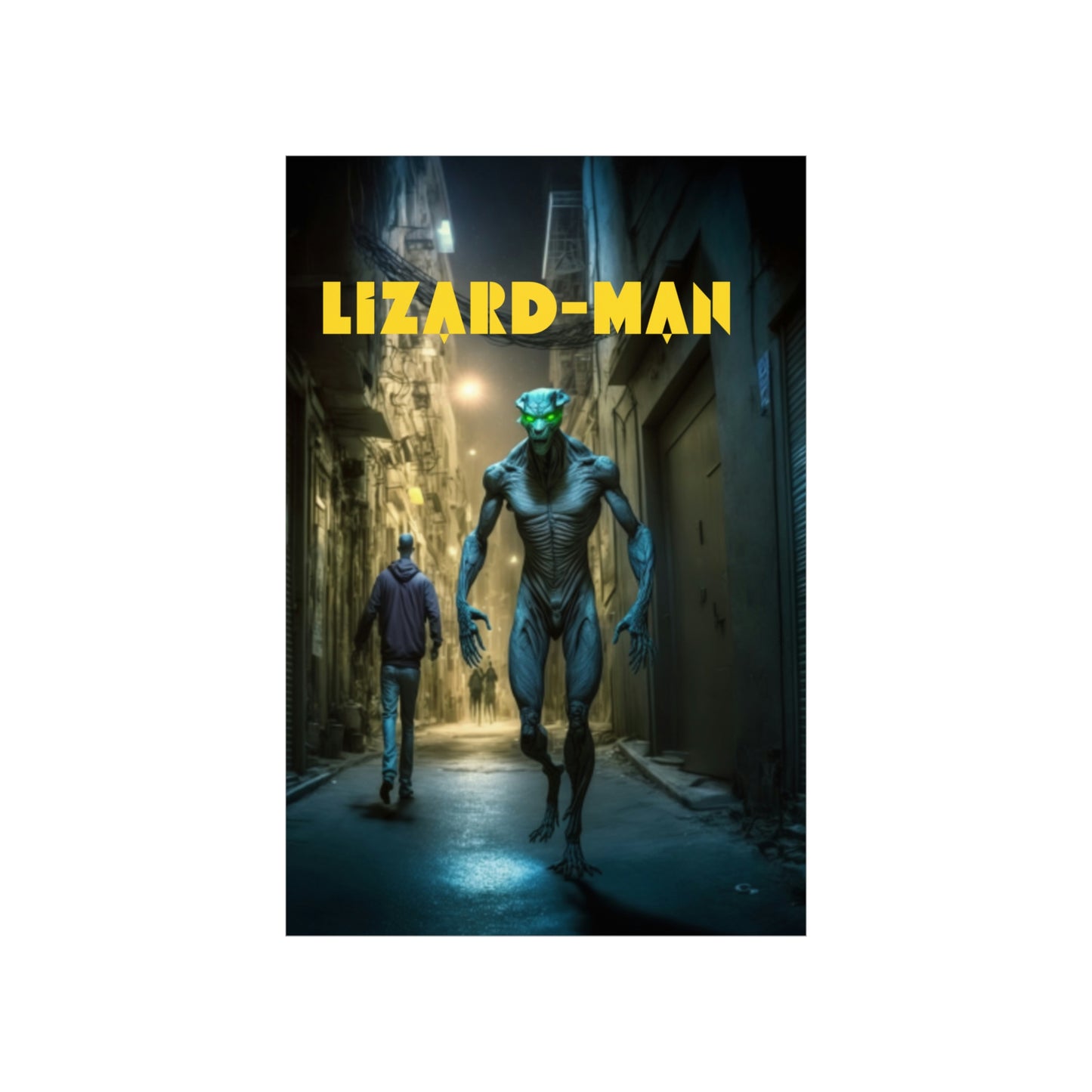 Shapeshifter Lizard-Man Reptilian Poster