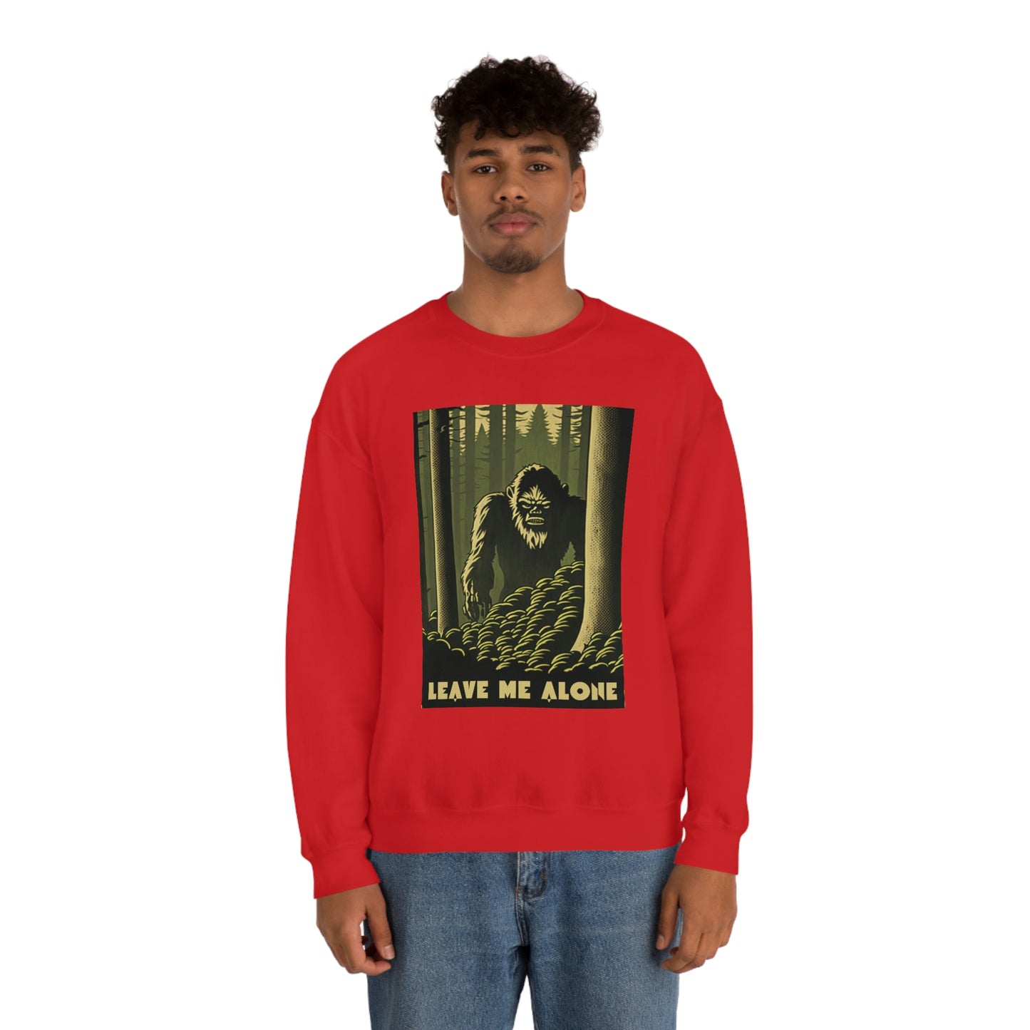 "Leave Me Alone" Sasquatch Crewneck Sweatshirt