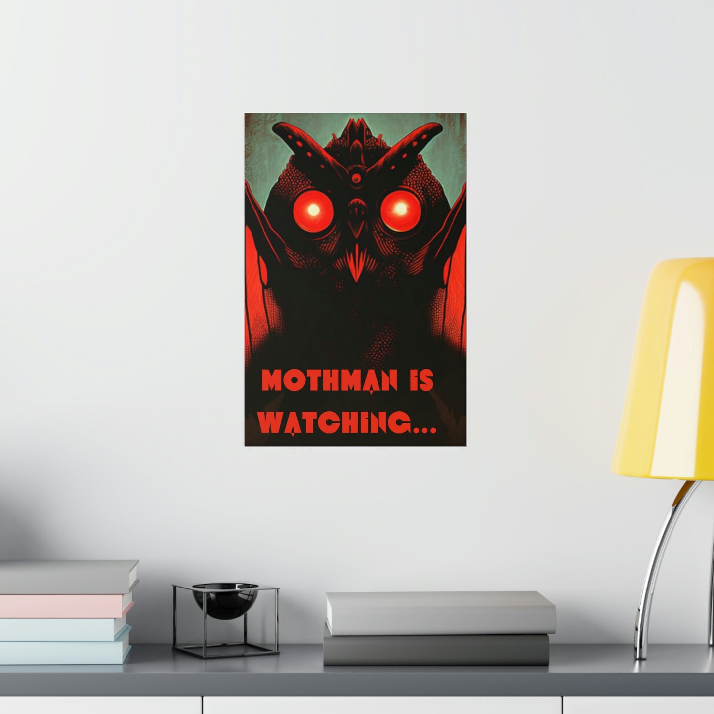 Mothman Is Watching Poster