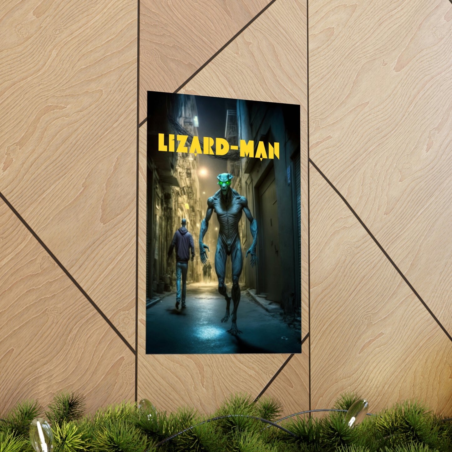 Shapeshifter Lizard-Man Reptilian Poster