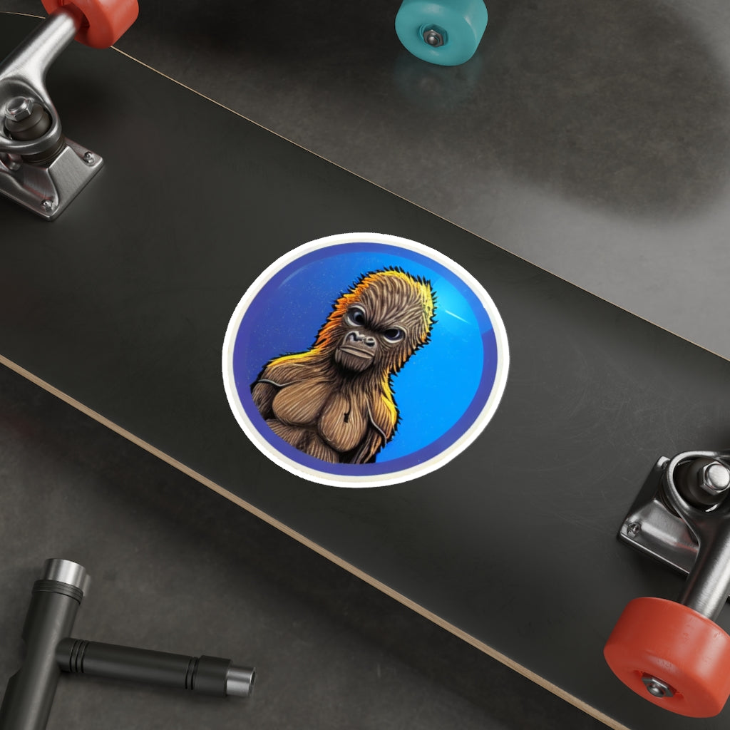 Squatchy Alien Die-Cut Sticker