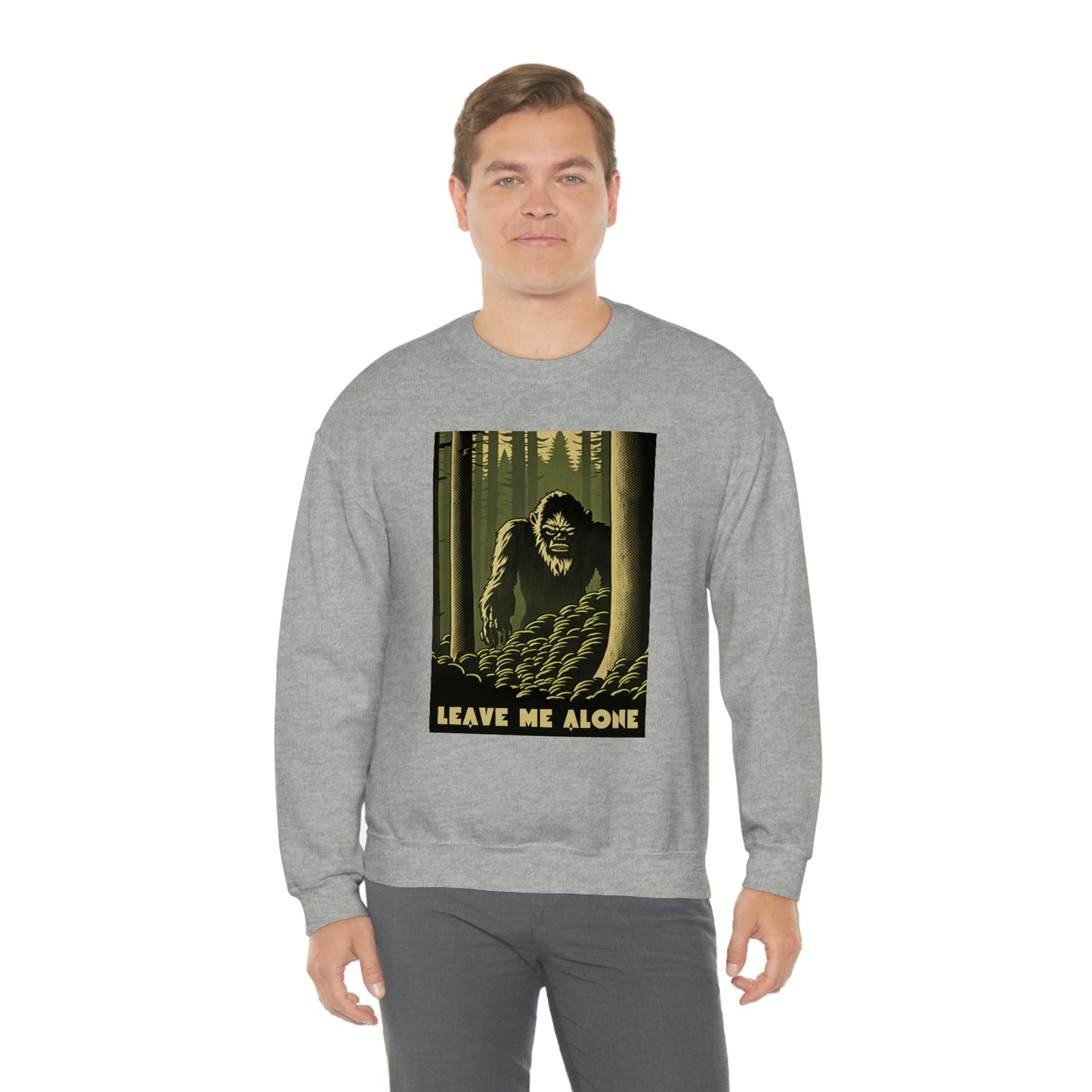 "Leave Me Alone" Sasquatch Crewneck Sweatshirt