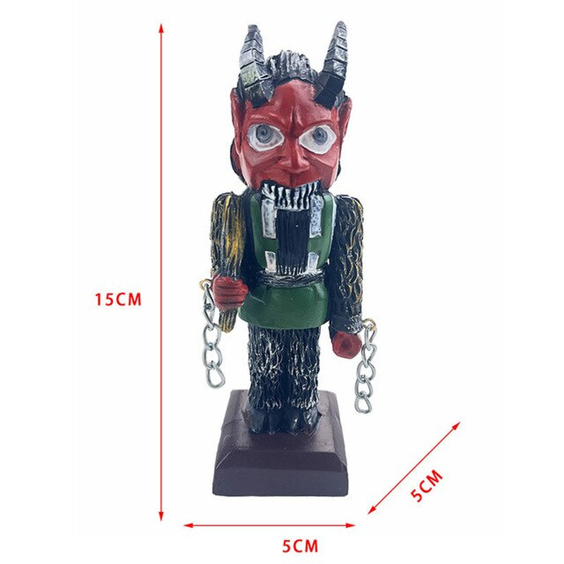 Hand-Made Krampus Nutcracker-Inspired Made Of Resin